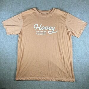 Hooey Men's 2XL Pink Graphic T-Shirt Western Short Sleeve Crew Neck